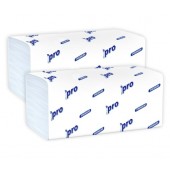 PROtissue Premium c443 ,бумажные 2-слойные полотенца Z-сложения, 24х21,5 см белые