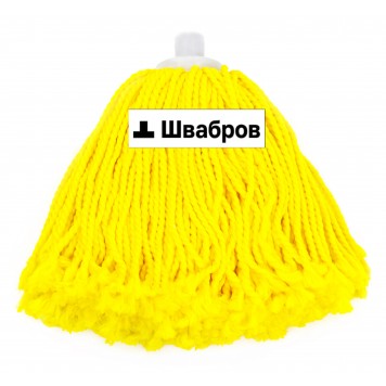МОП веревочный резьбовой, 200 г, микрофибра, желтый