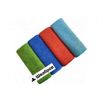 Салфетка из микрофибры 200гр/м2 29х29см голубая